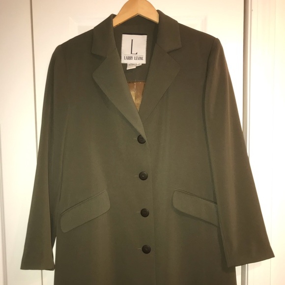 Larry Levine Olive Green Jacket - Picture 1 of 4